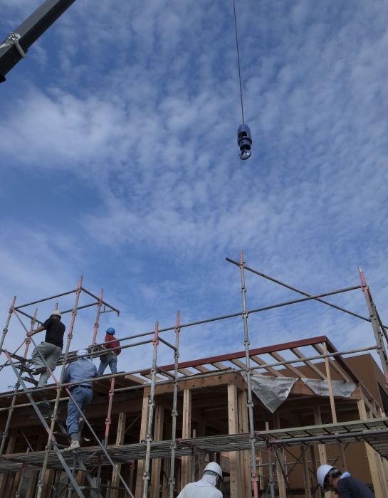 高富の家　建方